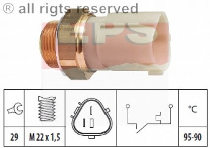 Włącznik wentylatora chłodnicy FACET 1.850.262 1J0959481