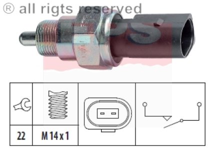 WŁĄCZNIK ŚWIATEŁ COFANIA SKODA