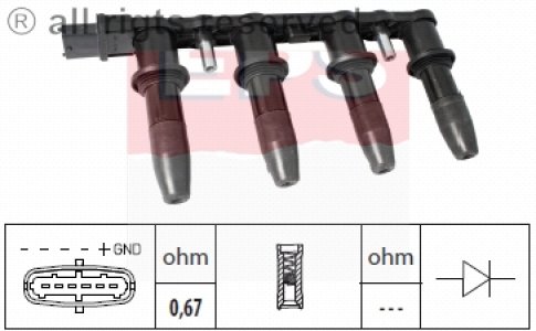 Cewka zapłonowa FACET 1.970.450 71739725