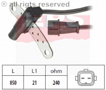 Czujnik obrotów wału korbowego FACET 1.953.165 308164912