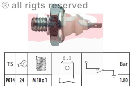 Czujnik ciśnienia oleju FACET 1.800.045 056919081E