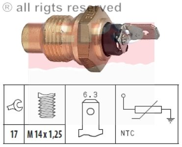 Czujnik temperatury wody FACET 1.830.007 133772