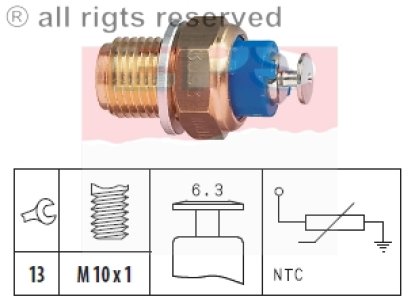 Czujnik temperatury wody FACET 1.830.093 049919563B