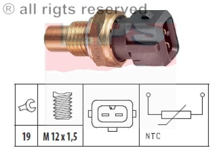 Czujnik temperatury wody FACET 1.830.270 96253551