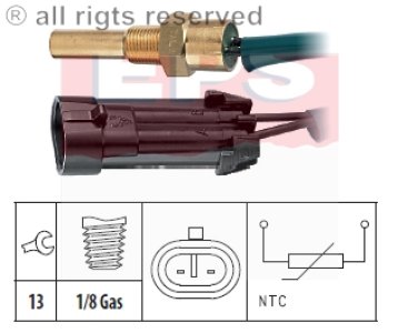 Czujnik temperatury wody FACET 1.830.280 1338449