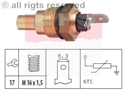 Czujnik temperatury wody FACET 1.830.041 8342016010