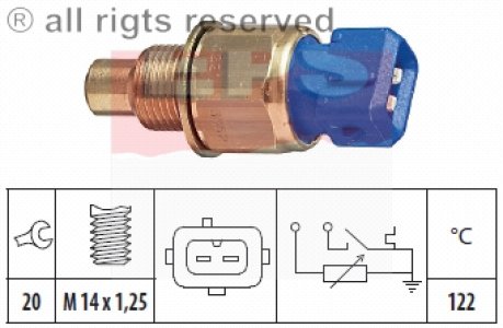 Czujnik temperatury wody FACET 1.830.552 133886