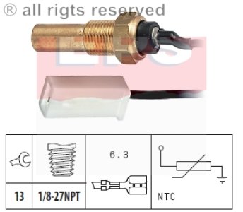 Czujnik temperatury wody FACET 1.830.250 ERR6397
