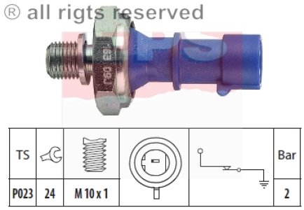Czujnik ciśnienia oleju FACET 1.800.163 6240262