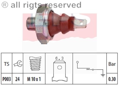Czujnik ciśnienia oleju FACET 1.800.007 021919081B