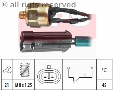Czujnik temperatury wody FACET 1.840.124 99452677