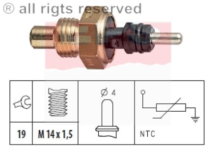 Czujnik temperatury wody FACET 1.830.214 65423417