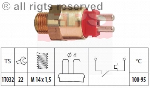 Włącznik wentylatora chłodnicy FACET 1.850.169 65451524