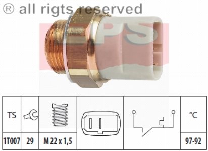 Włącznik wentylatora chłodnicy FACET 1.850.279 15403145