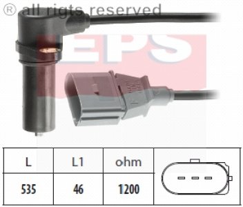 Czujnik obrotów wału korbowego FACET 1.953.391 038907319A