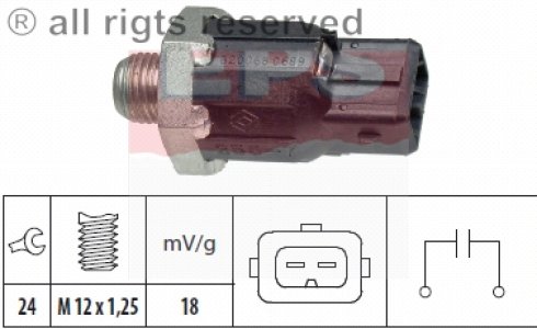 Czujnik spalania stukowego FACET 1.957.224 8200680689