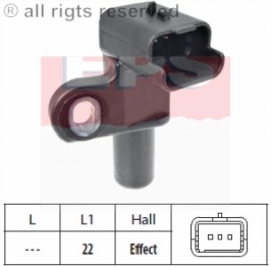 Czujnik obrotów wałka FACET 1.953.332 9643579080
