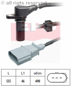Czujnik obrotów wału korbowego FACET 1.953.505 038957147B