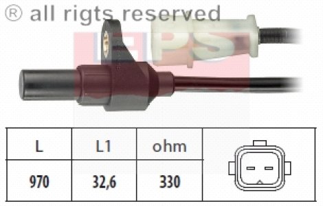 Czujnik obrotow walu korbowego FACET 1.953.373 1270603