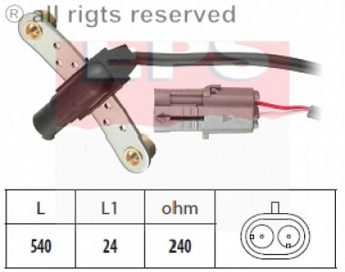 Czujnik obrotów wału korbowego FACET 1.953.020 7700742634