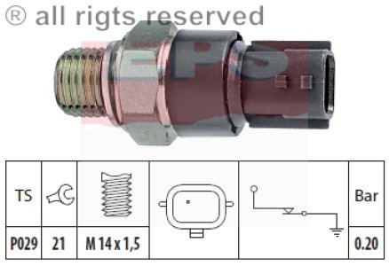 Czujnik ciśnienia oleju FACET 1.800.189 8200670469