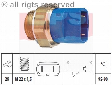 Włącznik wentylatora chłodnicy FACET 1.850.032 811959481