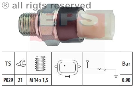 Czujnik ciśnienia oleju FACET 1.800.179 8200359629