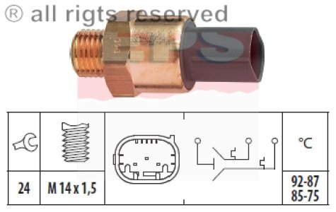 Włącznik wentylatora chłodnicy FACET 1.850.691 61318376440