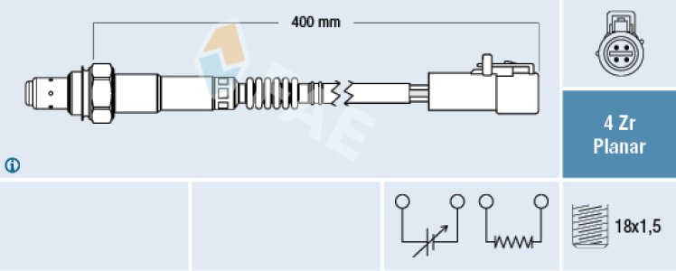 Sonda lambda FAE 77253 MHK000060