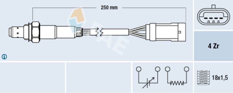 Sonda lambda FAE 77151 7700875342