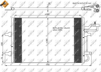 Chłodnica klimatyzacji NRF 35770 30647932