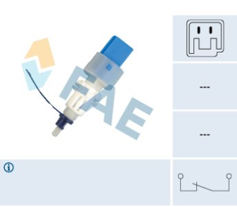 Włącznik świateł stop FAE 24666 46837391