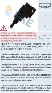 Włącznik świateł stop FAE 24763 6Q0945511