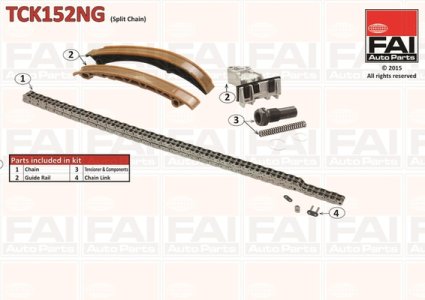 Zestaw łańcucha rozrządu FAI AutoParts TCK152NG 39971794
