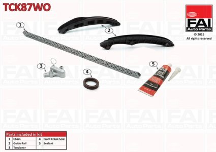 Łańcuch rozrządu FAI AutoParts TCK87WO 03C109158A
