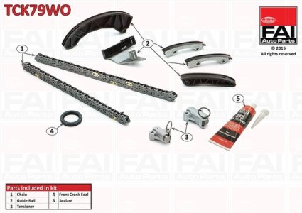 Zestaw łańcucha rozrządu FAI AutoParts TCK79WO 243512A001
