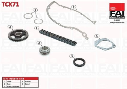 Zestaw łańcucha rozrządu FAI AutoParts TCK71 47198026