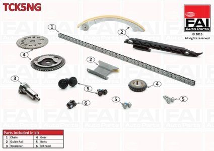 Zestaw łańcucha rozrządu FAI AutoParts TCK5NG 5636479