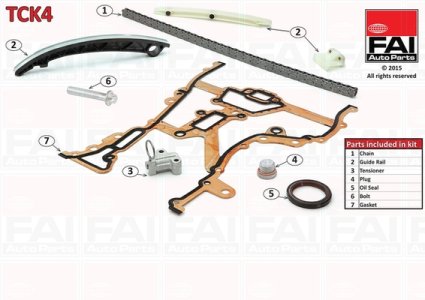 Zestaw łańcucha rozrządu FAI AutoParts TCK4 6606022SK3