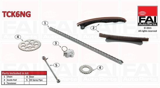Zestaw łańcucha rozrządu FAI AutoParts TCK6NG 46788783