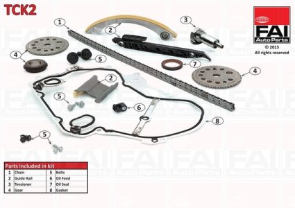 Zestaw łańcucha rozrządu FAI AutoParts TCK2 5636394