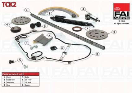 Zestaw łańcucha rozrządu FAI AutoParts TCK2 5636394