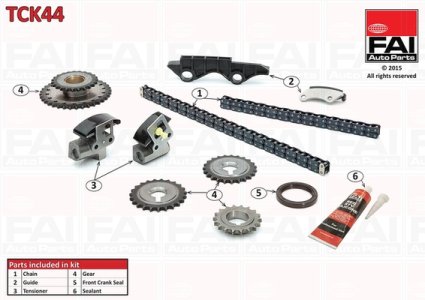 Zestaw łańcucha rozrządu FAI AutoParts TCK44 A30285F611