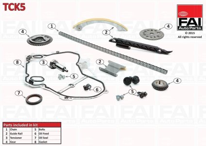Zestaw łańcucha rozrządu FAI AutoParts TCK5 5636479