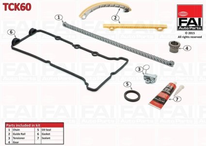 Zestaw łańcucha rozrządu FAI AutoParts TCK60 1276154G00
