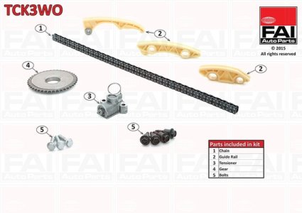 Zestaw łańcucha rozrządu FAI AutoParts TCK3WO 615038
