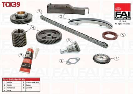 Zestaw łańcucha rozrządu FAI AutoParts TCK39 55R5001