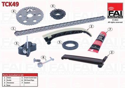 Zestaw łańcucha rozrządu FAI AutoParts TCK49 6600500111S2