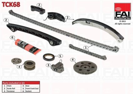 Zestaw łańcucha rozrządu FAI AutoParts TCK68 L30512201