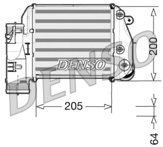 Intercooler DENSO DIT02025 4F0145806E